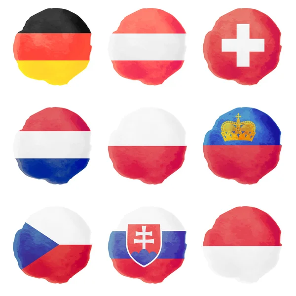 Watercolor Flags, Part II