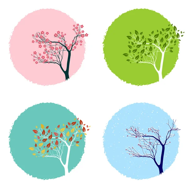 Four Seasons — Stock Vector