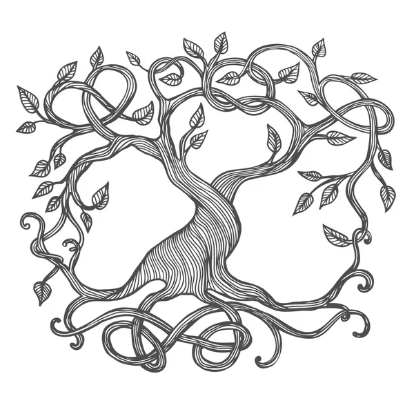 Keltischer Lebensbaum — Stockvektor