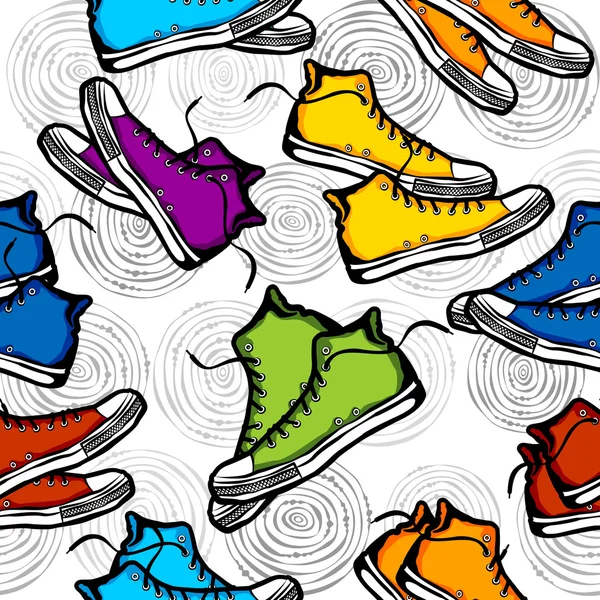 Sneakers patroon — Stockvector