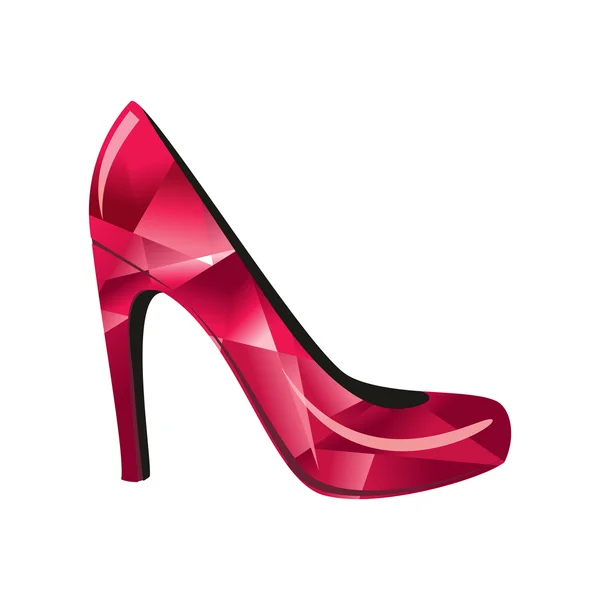 Red High Heel Shoe — Stock Vector