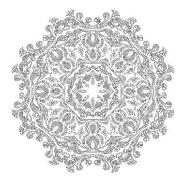 Basit yuvarlak süsleme