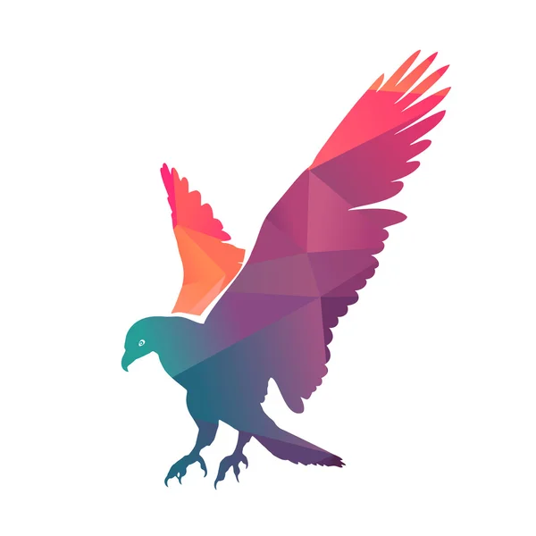 Águia colorida —  Vetores de Stock