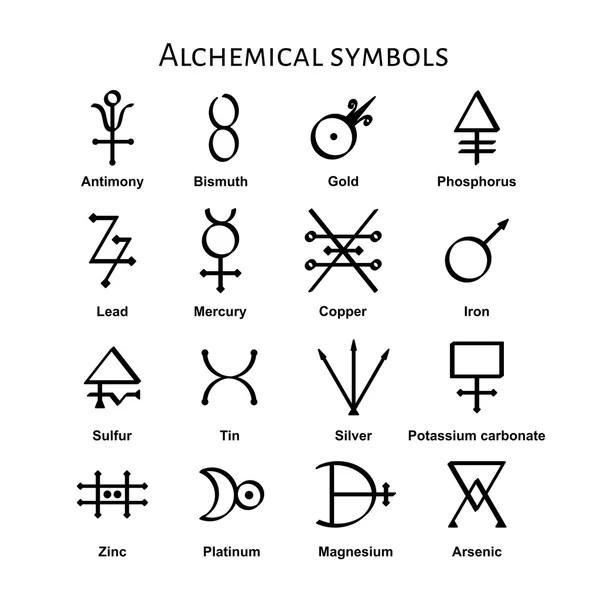 Αλχημικό σύμβολα — Διανυσματικό Αρχείο