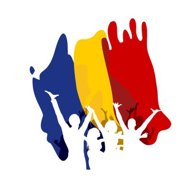 Great Union Day in Romania clipart