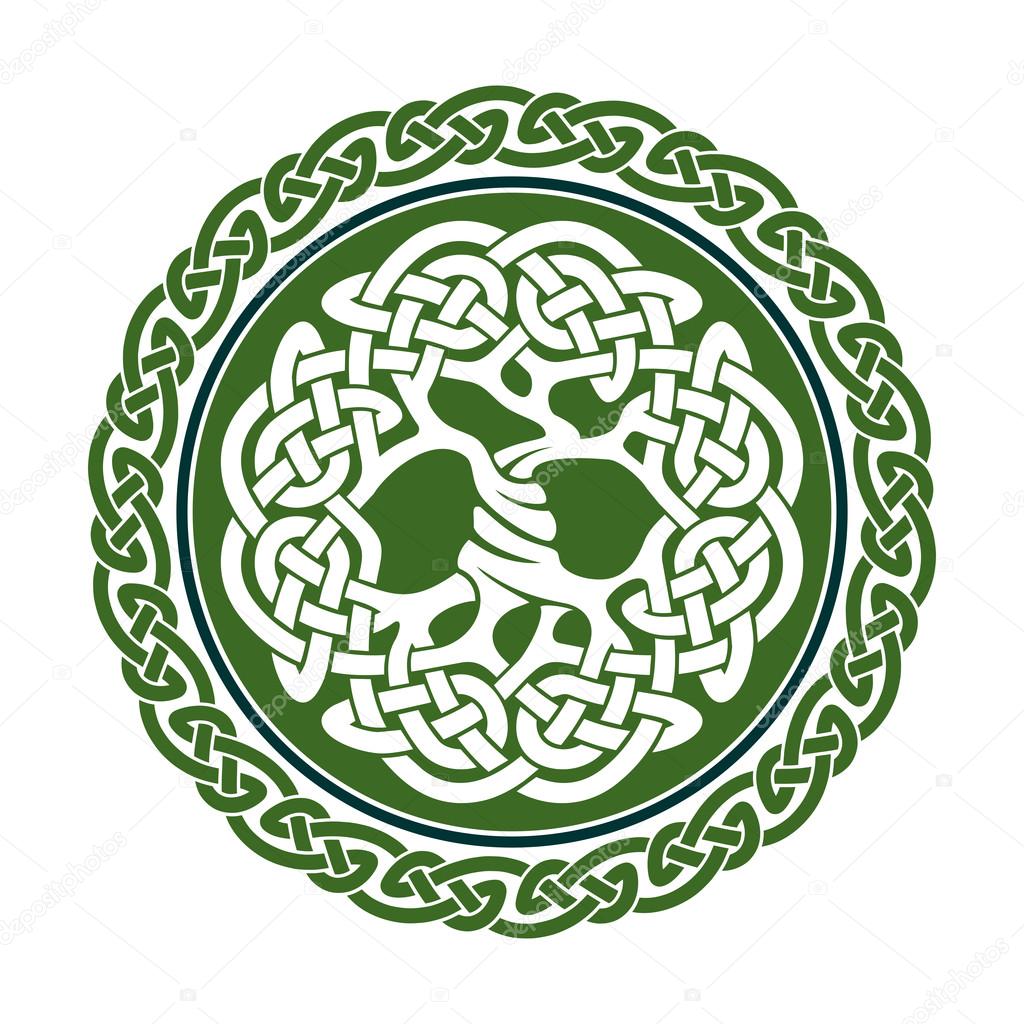 Illustration of celtic tree of life,  vector illustration