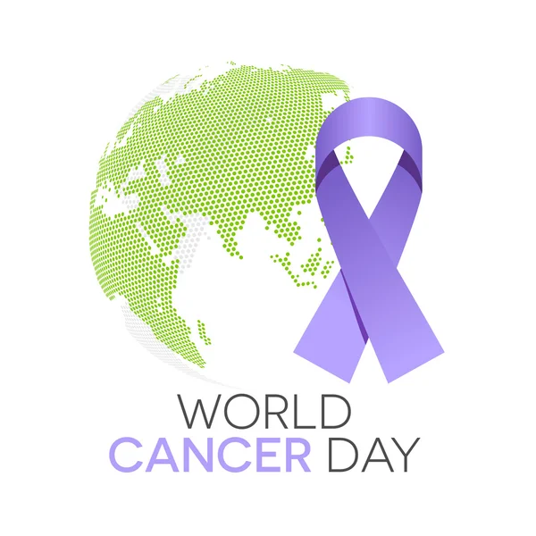 Día mundial del cáncer — Vector de stock