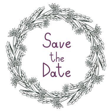 Dekoratif çiçek çerçevesi