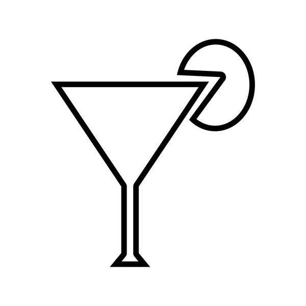 Simple cocktail icon — Stock Vector