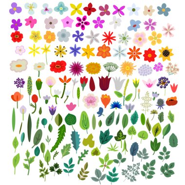 Vektör öğeleri bitkiler