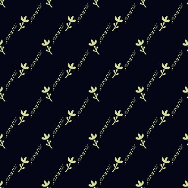 Dekoratif çiçeklerle kusursuz desen