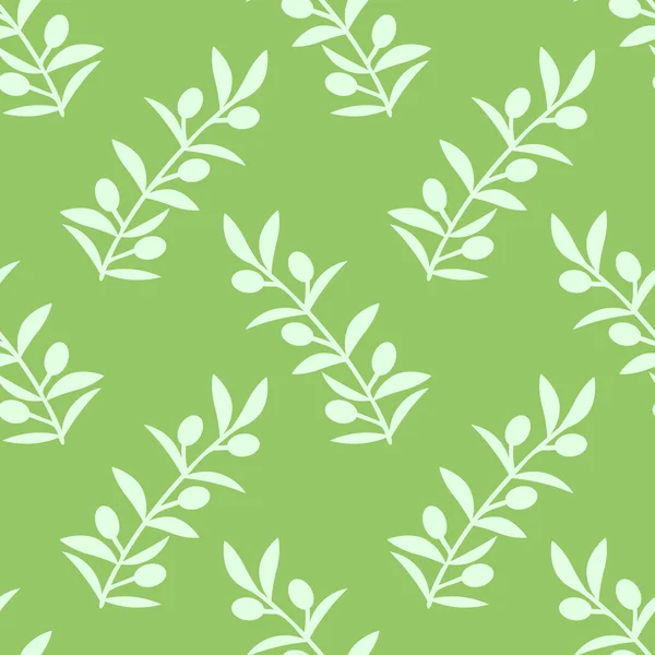 Kusursuz zeytin dalları vektör deseni