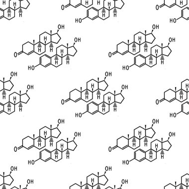 Testosteron ve estradiol pürüzsüz desen