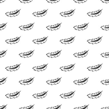 Kusursuz tüyler siyah ve beyaz desenli