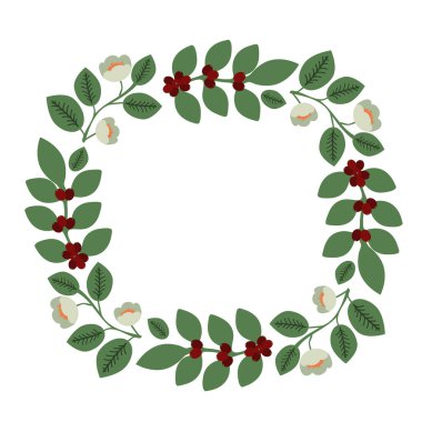 Basit kahve ve çay çelengi çizimi