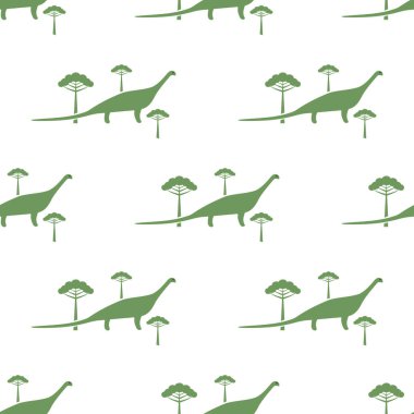 Diplodocus ve araucaria kusursuz desen