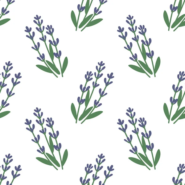 Kusursuz mavi vektör lavanta deseni