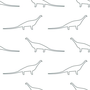 Dino ile kusursuz vektör deseni