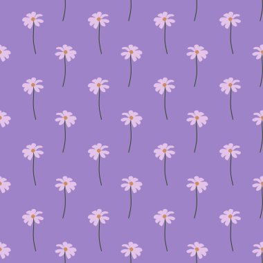 Kusursuz basit vektör papatya çiçekleri