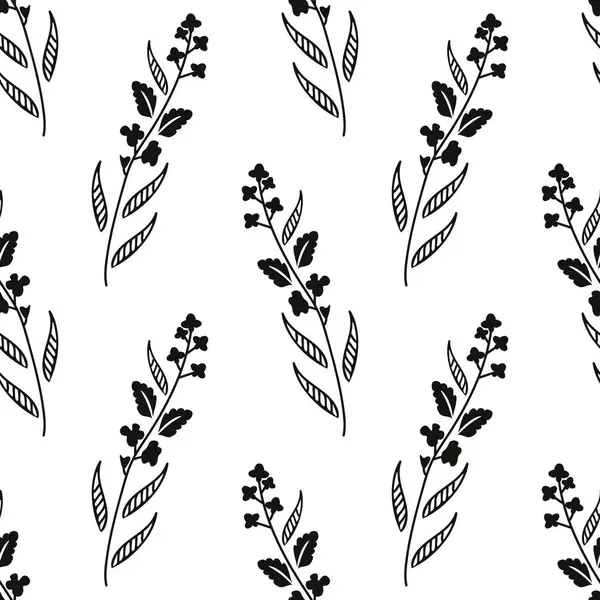 Dekoratif çiçekli kusursuz vektör deseni