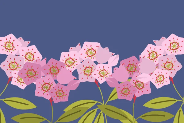 Naadloze Achtergrond Met Decoratieve Bloemen — Stockvector