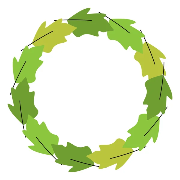 Foliage circle — Stock Vector