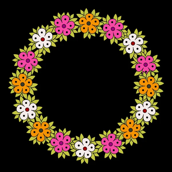 Marco floral — Archivo Imágenes Vectoriales