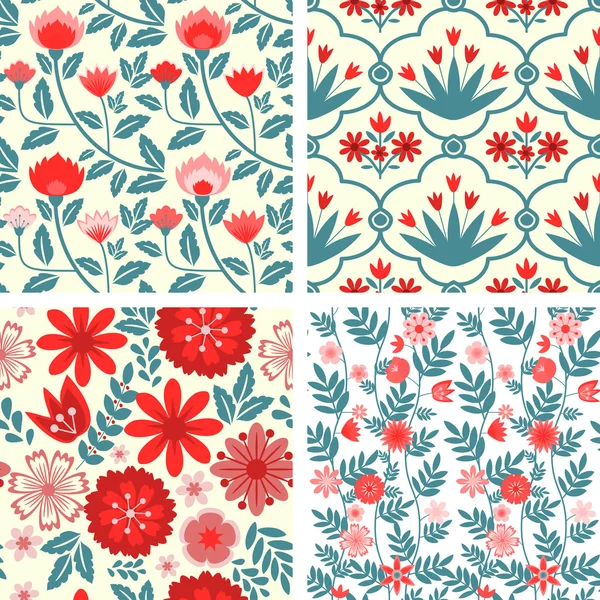 Seamless patterns — Stock Vector