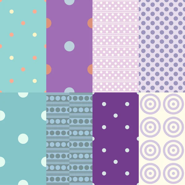 Seamless patterns — Stock Vector