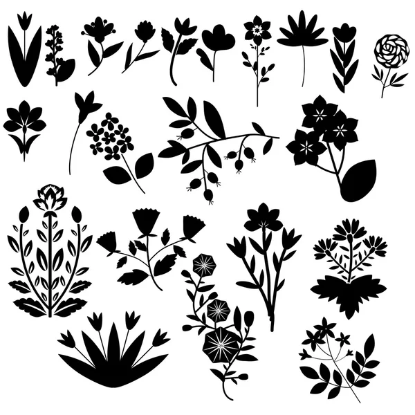 Bloemen set — Stockvector