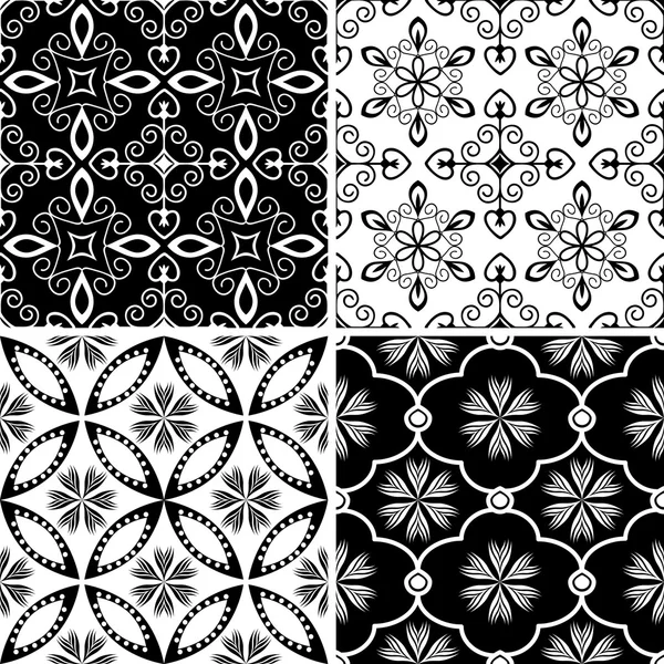 Seamless patterns — Stock Vector