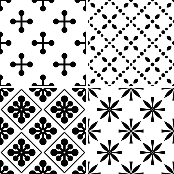 Seamless patterns — Stock Vector