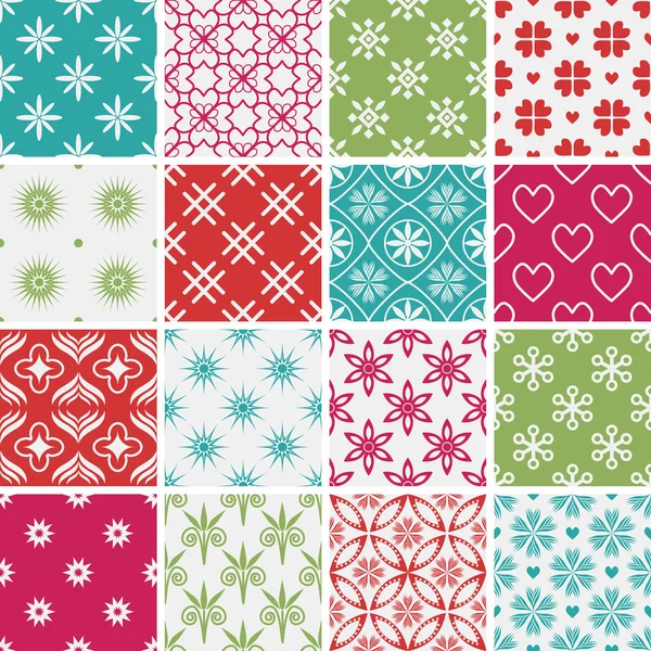 Seamless patterns — Stock Vector