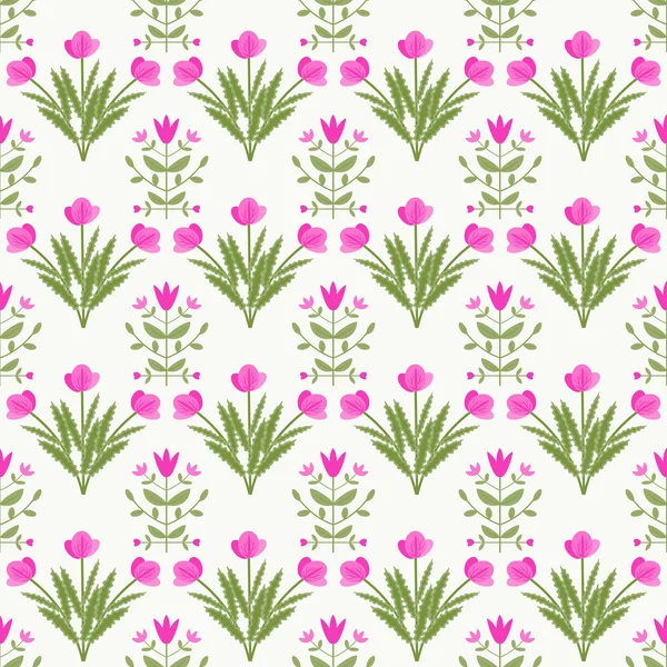 Patrón floral sin costuras — Vector de stock