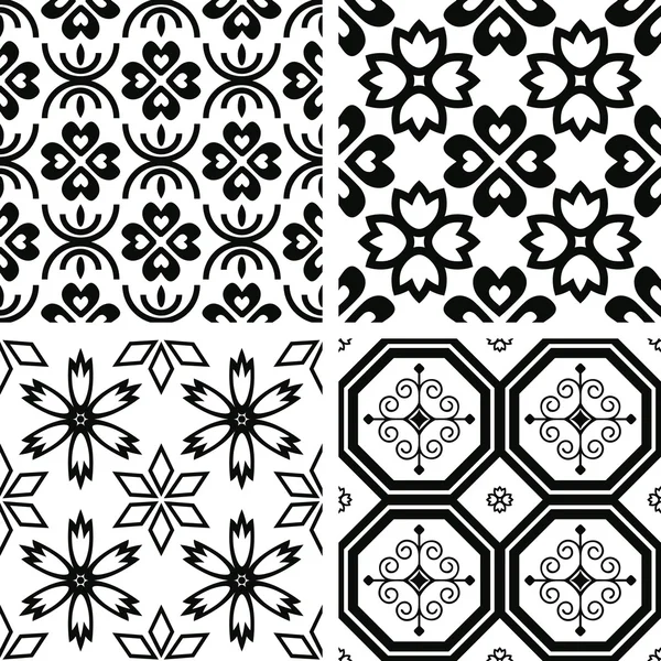 Seamless patterns — Stock Vector