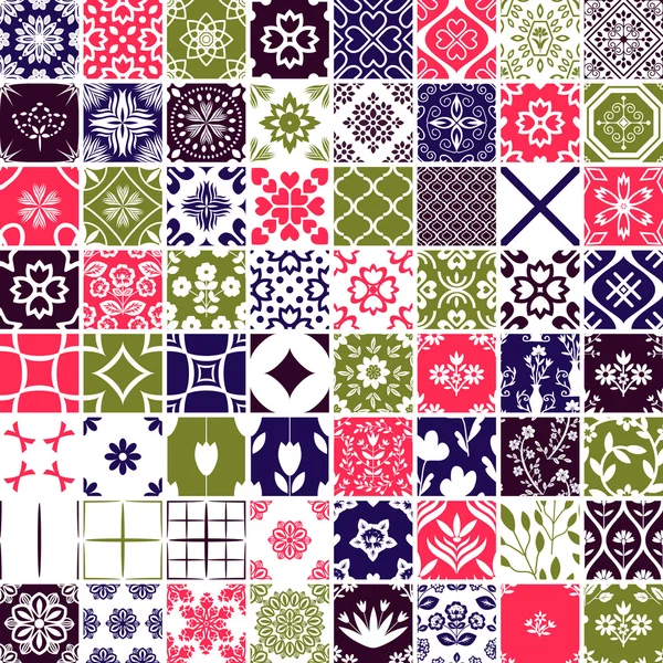 Patterns set — Stock Vector