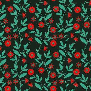 Floral decorative pattern