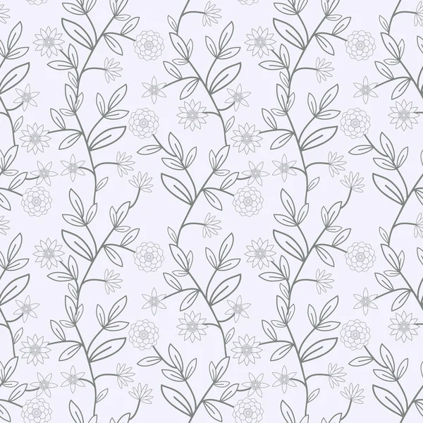 Floral decorative pattern — Stok Vektör