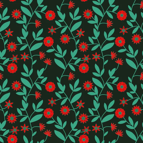 Motif décoratif floral — Image vectorielle