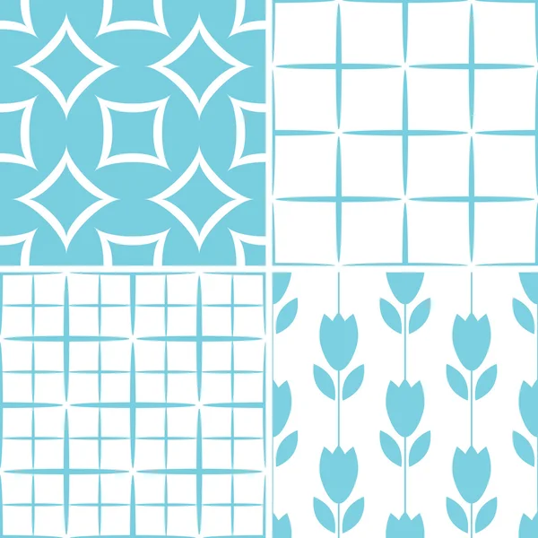 Seamless decorative patterns — Stock Vector