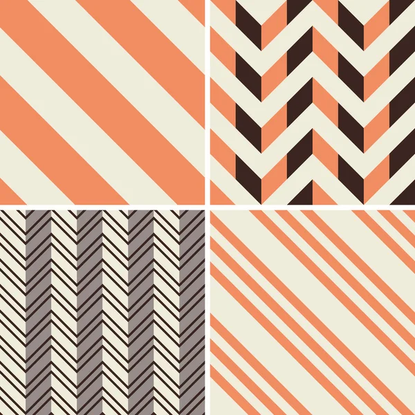 Seamless decorative patterns — Stock Vector