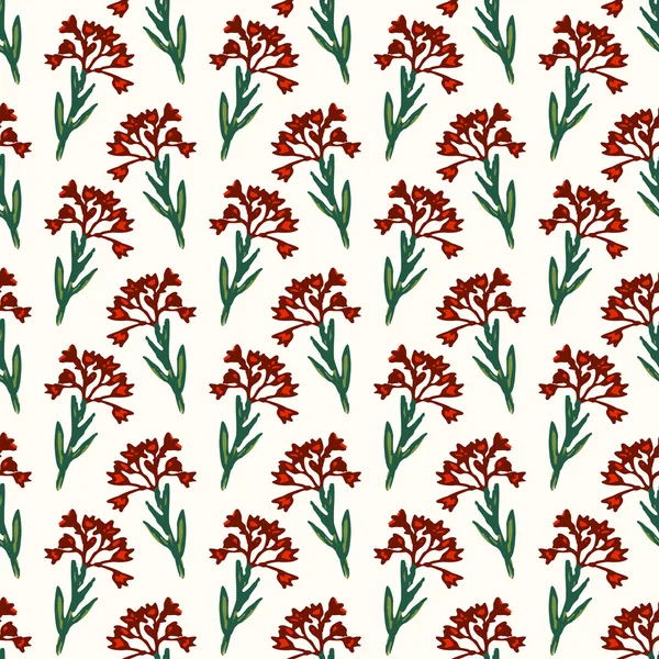 Patrón floral decorativo — Vector de stock