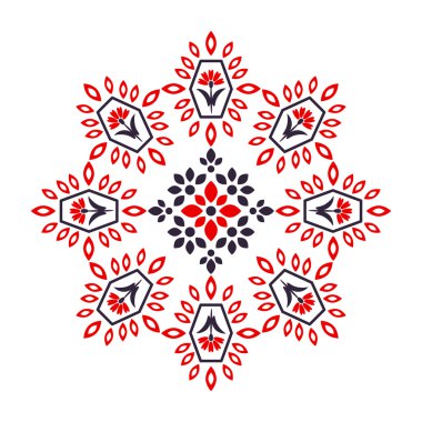 soyut çiçek süsleme