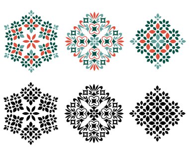 soyut dekoratif öğeler