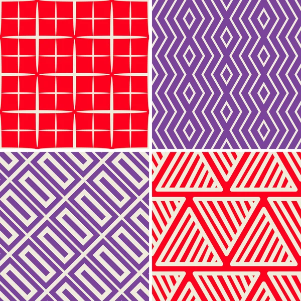 Decorative patterns set — Stock Vector