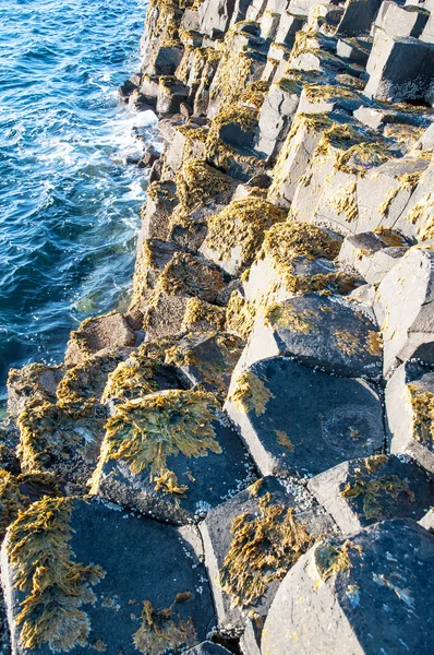 Formação geológica da Calçada dos Gigantes na Irlanda do Norte — Fotografia de Stock