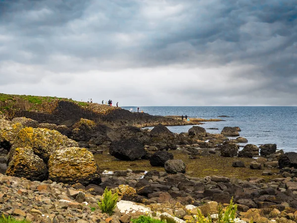 Irlanda Norte Reino Unido Costa Atlântica Com Calçada Gigante Formações — Fotografia de Stock