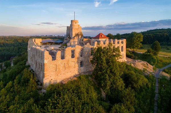 Rabsztyn Poland Ruins Medieval Royal Castle Rock Polish Jurassic Highland — Stock Photo, Image