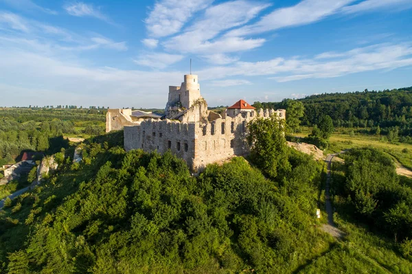 Rabsztyn Polen Ruinen Einer Mittelalterlichen Königsburg Auf Einem Felsen Polnischen — Stockfoto