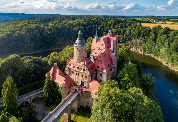 Czocha Cchocha Středověký Hrad Dolním Slezsku Polsku Postaven Století Hlavní — Stock fotografie